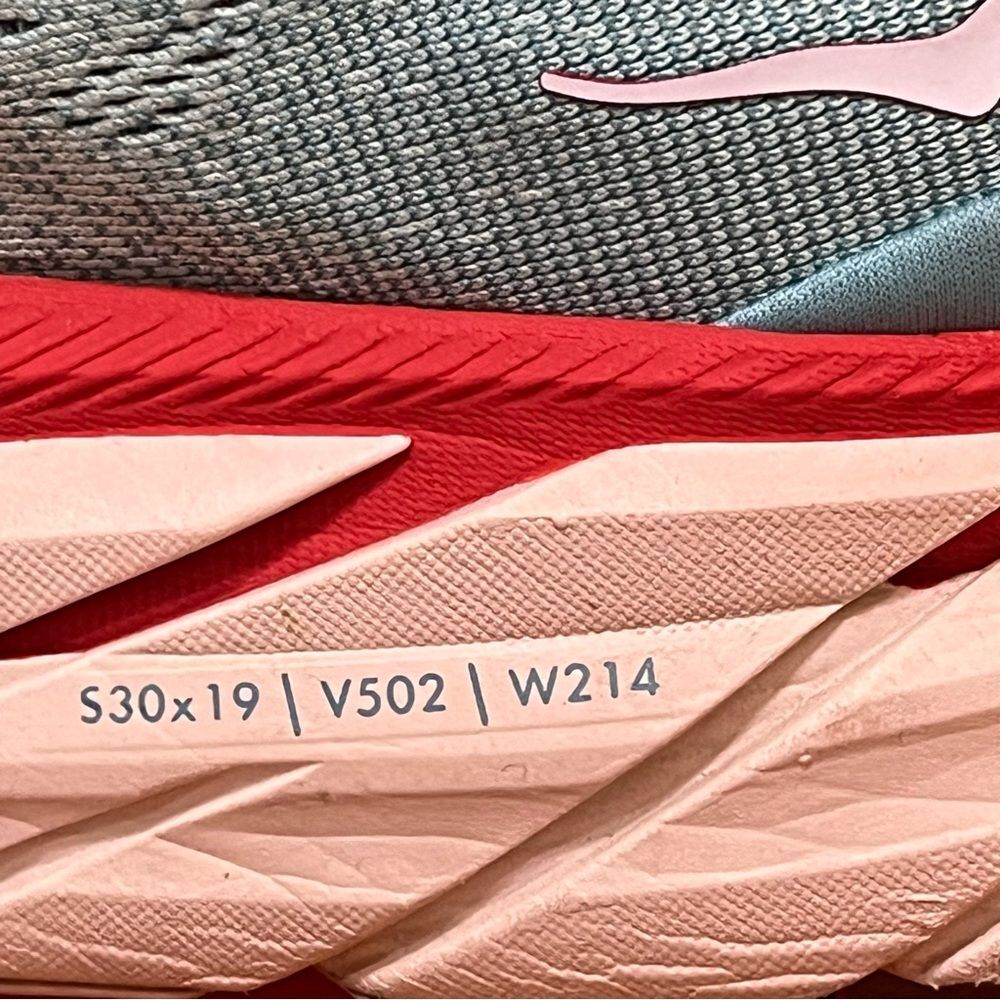 Hoka One One Sneakers Clifton 8 Light Blue Red Ning Shoes Performance Athletic - Picture 4 of 15